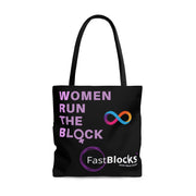 Women Run the Block Tote Bag